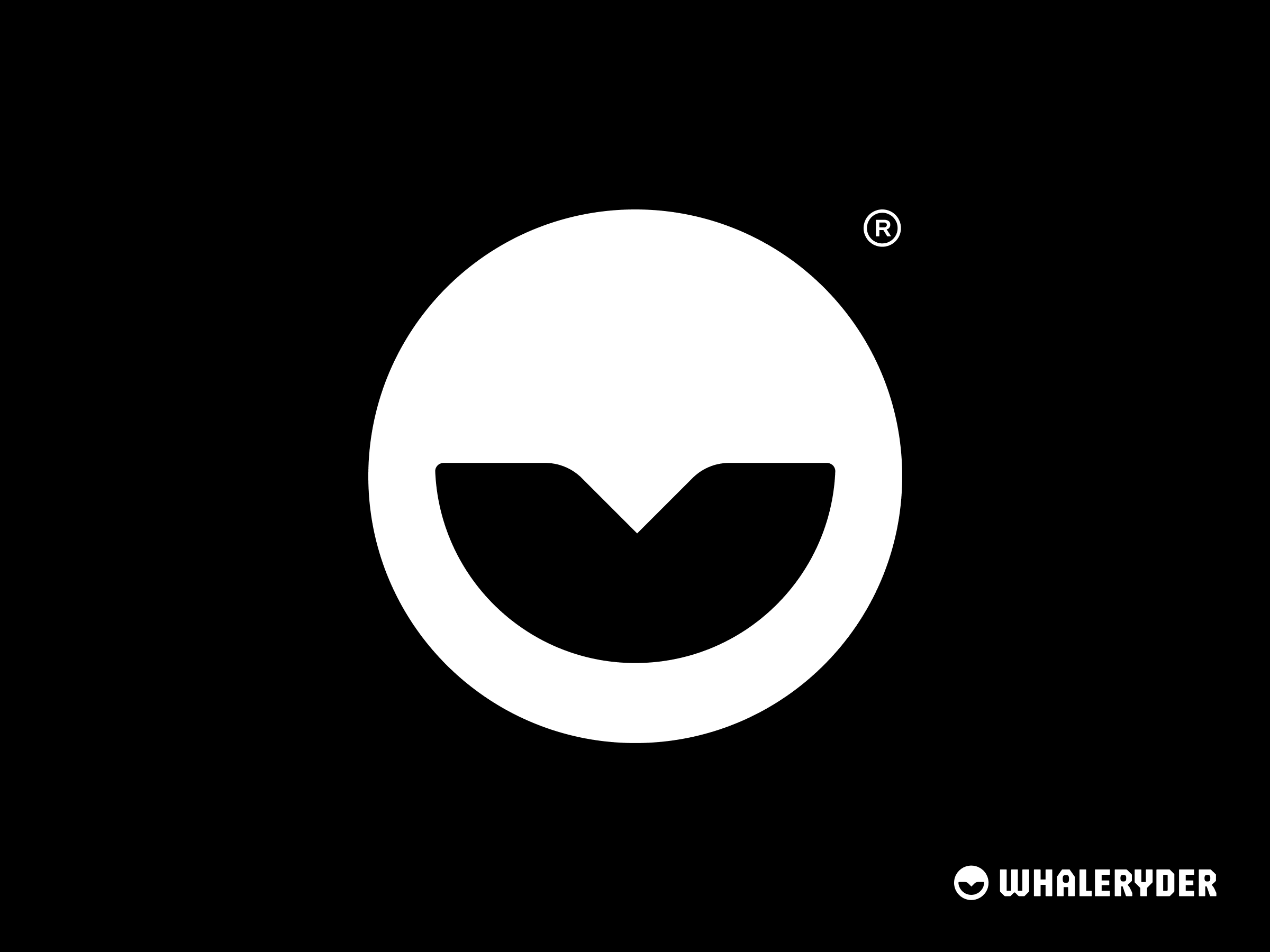 Branding — whale-tail logomark