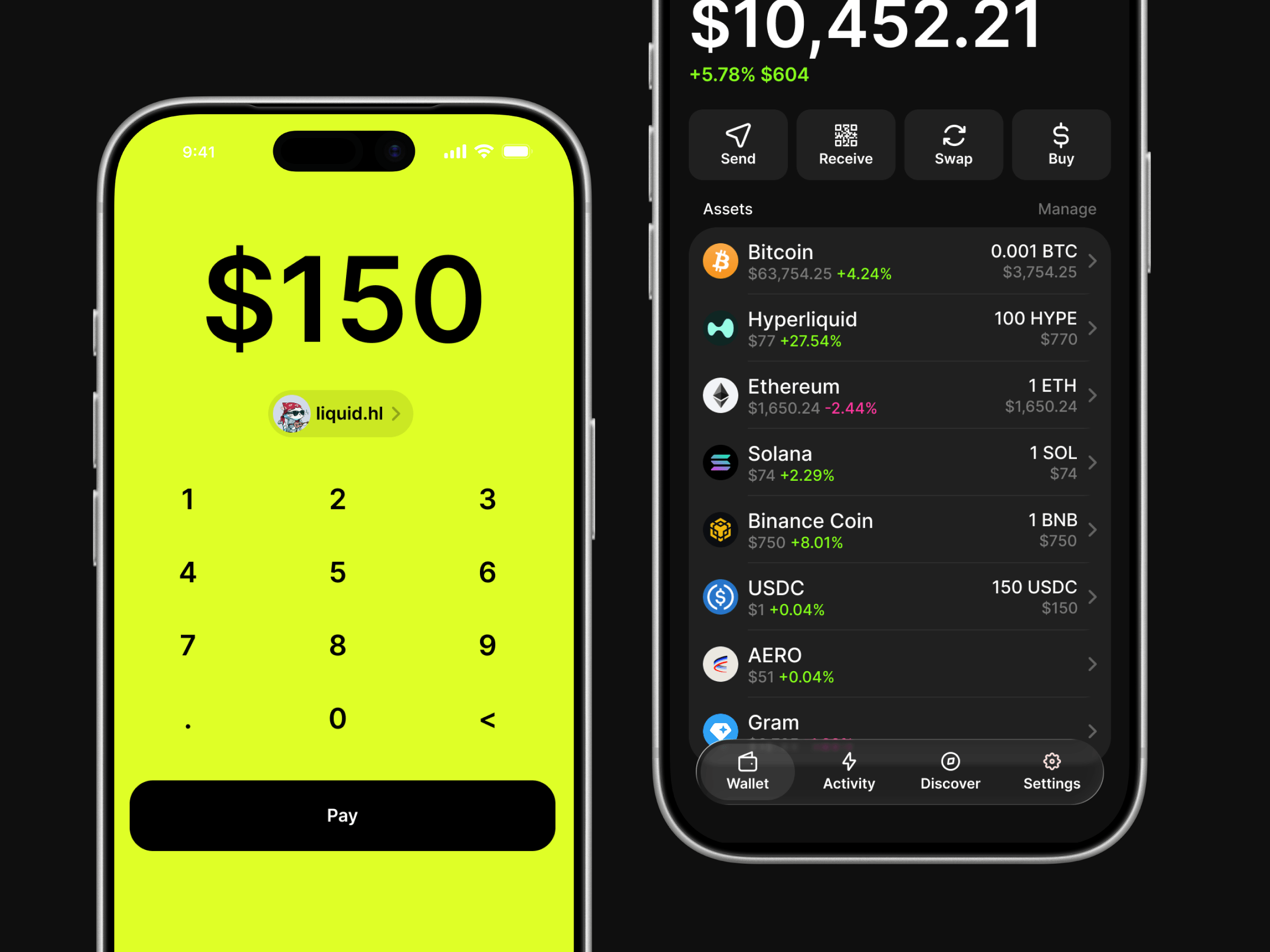 Product Design — wallet app overview