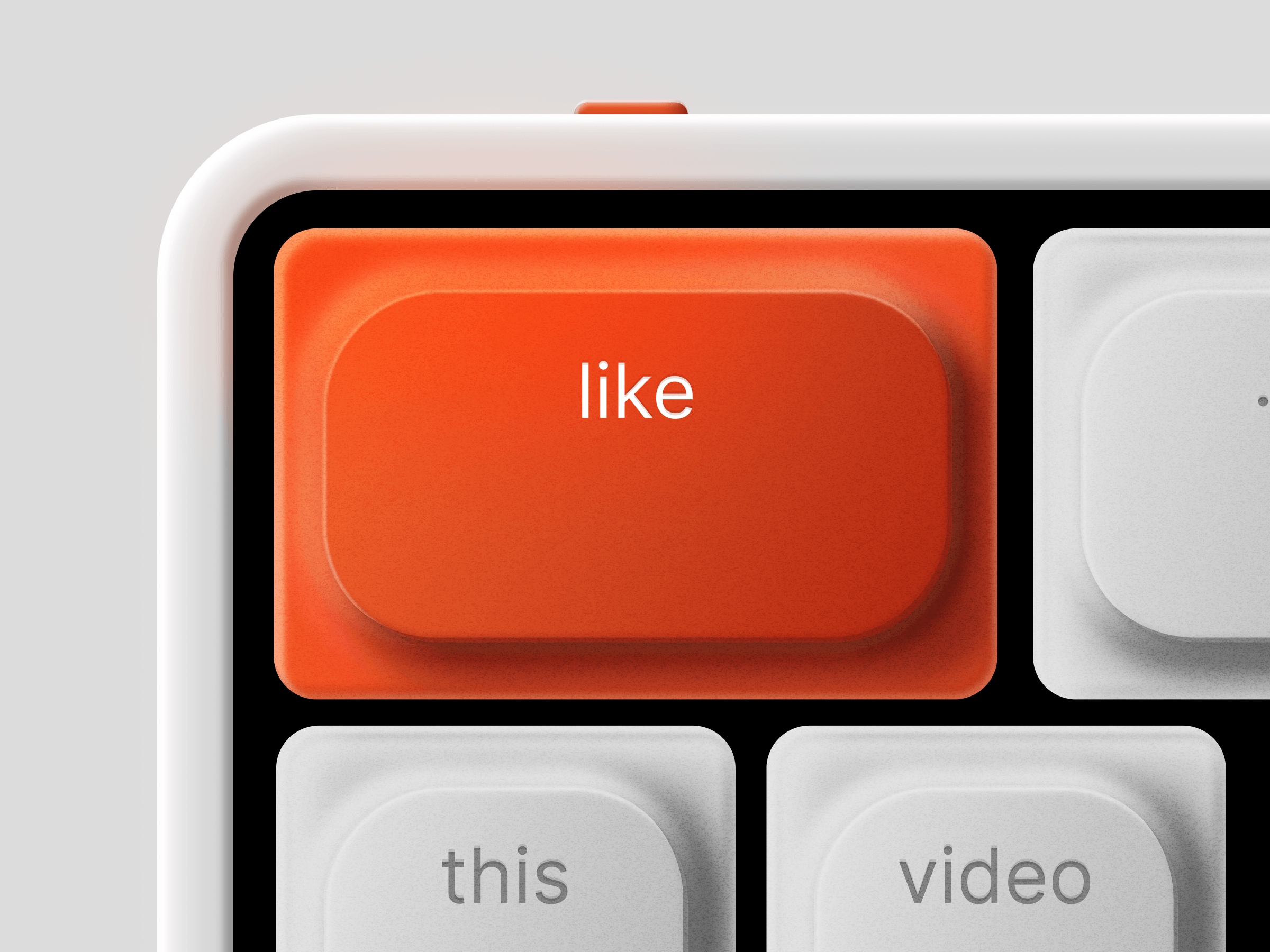 Product Design — 3D keyboard render