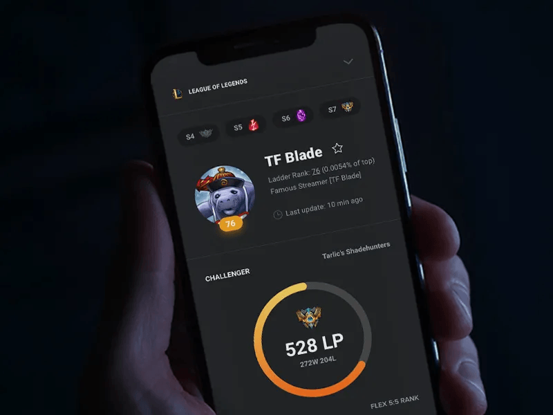 Product Design — game stats app